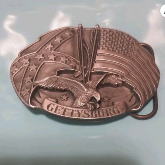 Civil War Gettysburg Belt Buckle 1991 Siskiyou USA Vintage Mint Condition - Picture 1 of 3